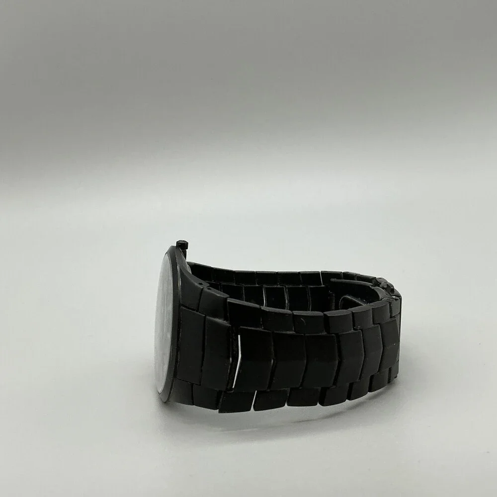 Skagen 696XLTMXB Mens Watch 38mm Black Dial Titanium Bracelet New Battery 7